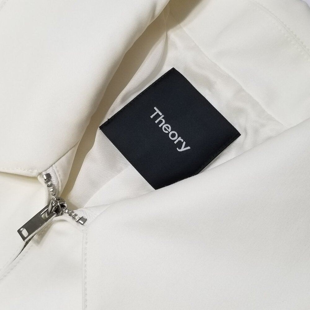 NWT Theory Women's Caban Double Cotton Coat Jacket in White Size S, M $695 - Picture 13 of 16